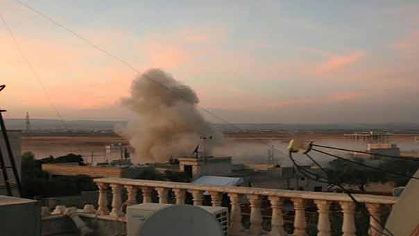 قصف غادر على الفوعة المحاصرة يوقع عددا من الاصابات بين الأهالي