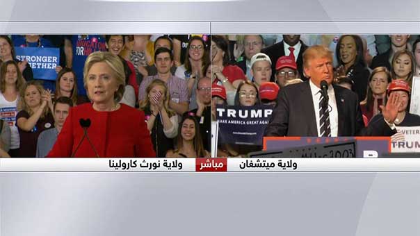 انطلاق عملية الإقتراع في 50 ولاية أميركية..حرب الساعات الأخيرة بين كلينتون وترامب