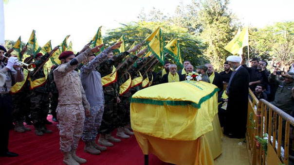 حزب الله و اهالي بلدة كفرملكي  يشيعون الشهيد  حسين زين الطويل &rsquo;علي الحسيني&rsquo;