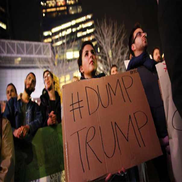 تظاهرات ’غاضبة’ تعم مختلف ولايات أميركا تنديدًا بفوز ترامب للَّيلة الثانية