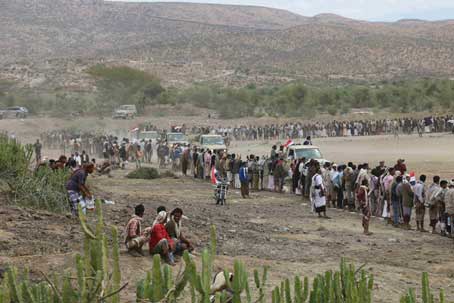 قبائل في محافظة تعز اليمنية تعلن النفير العام وتستجيب لنداء قبائل خولان: للتصدي للعدوان السعودي ومرتزقته