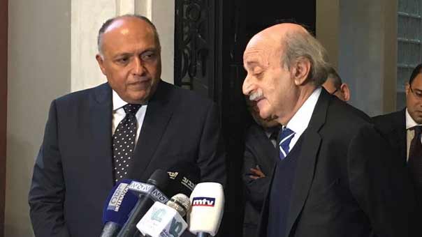  الارهاب والتضامن العربي محور جولة وزير الخارجية المصري على الرؤساء والقيادات اللبنانية