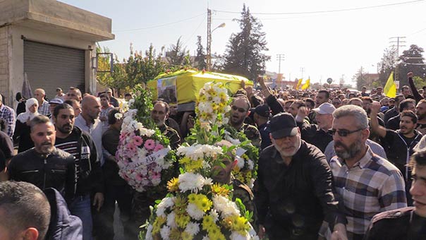 حزب الله وأهالي بلدة مقنة شيّعوا الشهيد المجاهد علي المقداد &rsquo;هادي&rsquo;