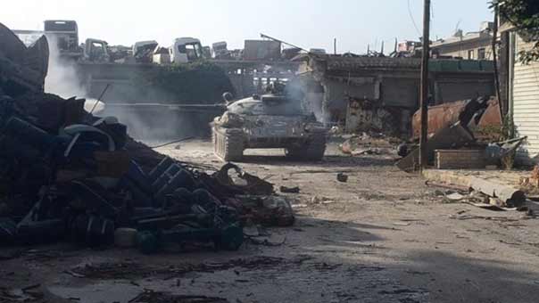 الجيش السوري يتابع تقدمه داخل القسم الجنوبي من أحياء حلب الشرقية