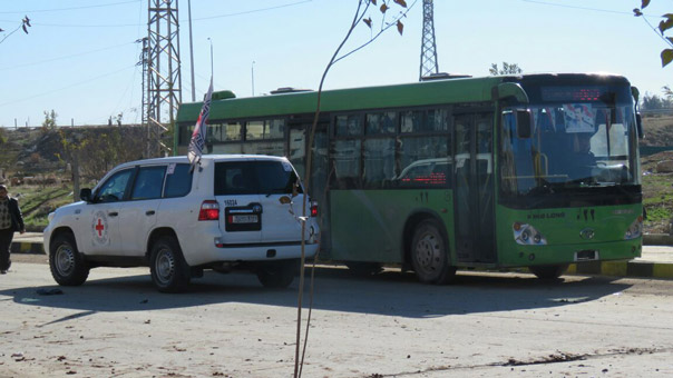 إخراج دفعات متتالية من المسلحين من شرق حلب إلى ريف المدينة الجنوبي الغربي