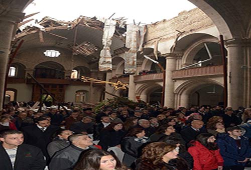 لأوّل مرّة بعد هزيمة المجموعات التكفيرية في حلب.. أهالي المدينة يحتفلون بالميلاد