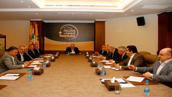 الوفاء للمقاومة : تكامل جهود الشعب والجيش والمقاومة كفيل بدفع الاخطار عن البلد