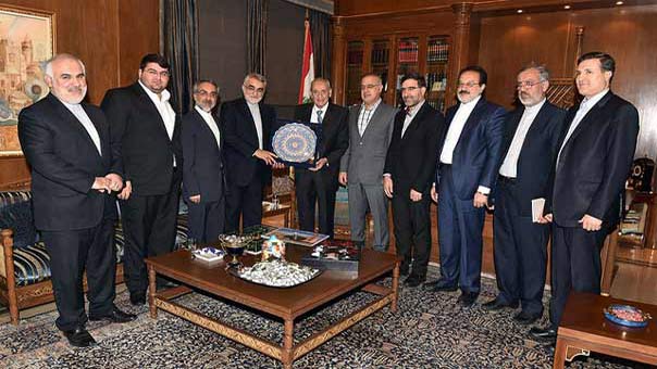 بروجردي والوفد المرافق عند الرئيس بري