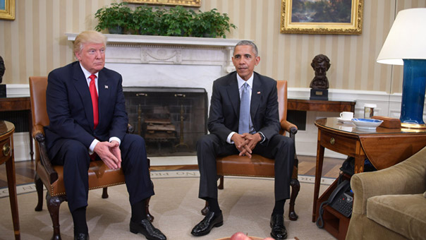 هيلاري كلينتون تعتزل العمل السياسي .. وأوباما يدعو ترامب إلى احترام المؤسسات الأميركية