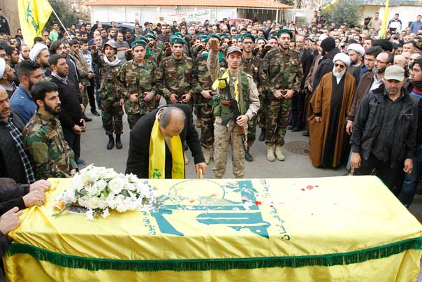 حزب الله واهالي الجبل شيعوا الشهيد المجاهد أحمد ربيع نبيه الحاج