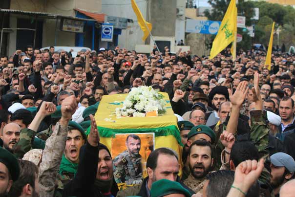 حزب الله واهالي الجبل شيعوا الشهيد المجاهد أحمد ربيع نبيه الحاجأم الشيخ نبيل قاووق الصلاة على الشهيد، قبل أن يوارى الجثمان الطاهر في الثرى.‎‎‎