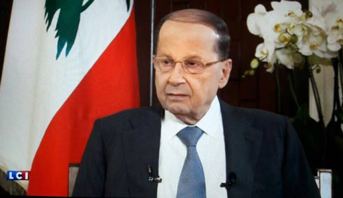 الرئيس ميشال عون في مقابلة مع محطة LCI الاخبارية الفرنسية
