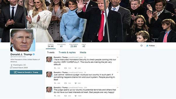 مجدداً.. ترامب يهاجم القضاء ويتهمه بتهديد أمن البلاد