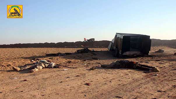 بالصور: مقتل 20 مسلحًا لـ&rsquo;داعش&rsquo; بينهم انتحاريون قرب منطقة &rsquo;الحجف&rsquo; في تلعفر