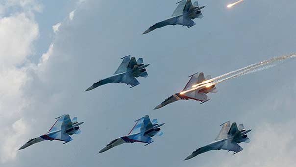 بوتين يستنفر القوات الجوية الفضائية الروسية