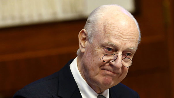 مكتب دي ميستورا: انطلاق مفاوضات جنيف حول سوريا في 23 فبراير وإرسال الدعوات للمشاركين