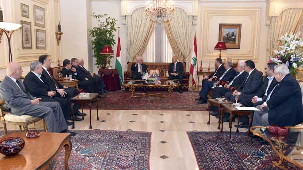 بري خلال استقباله عباس