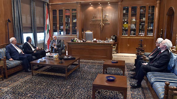 رئيس مجلس النواب نبيه بري في إستقبال الوفود