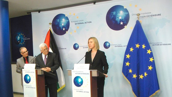 الاتحاد الأوروبي وفلسطين يتفقان على التنسيق بشأن التسوية الفلسطينية