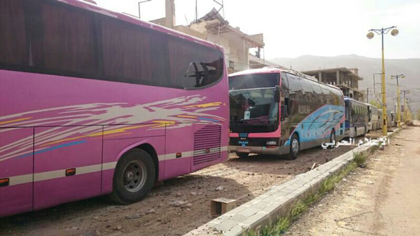 استكمال تطبيق اتفاق إخراج مدنيين من الفوعة وكفريا مقابل خروج مسلحين من مضايا