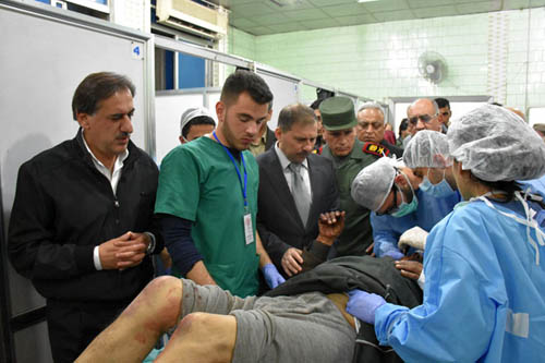 وصول الدفعة الأولى من حافلات أهالي بلدتي كفريا الفوعة إلى حلب وتوجه حافلات المسلحين وعائلاتهم إلى ريف إدلب