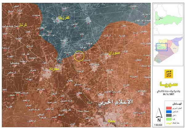 المزيد من الانجازات الميدانية للجيش السوري وحلفائه في ريف حماة الشمالي