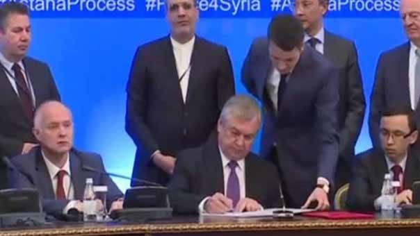 توقيع المذكرة الروسية الخاصة بمناطق تخفيف التوتر في سورية