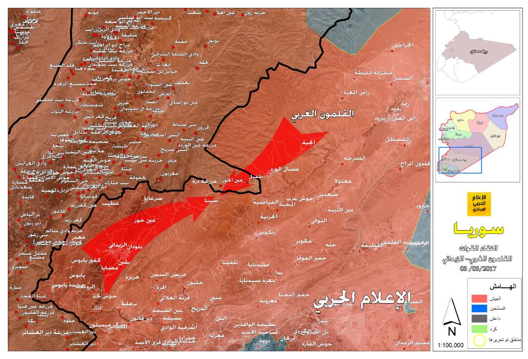 كيف أصبحت وضعية الجيش السوري وحلفاؤه في القلمون ؟