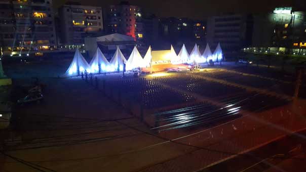 من مكان المهرجان