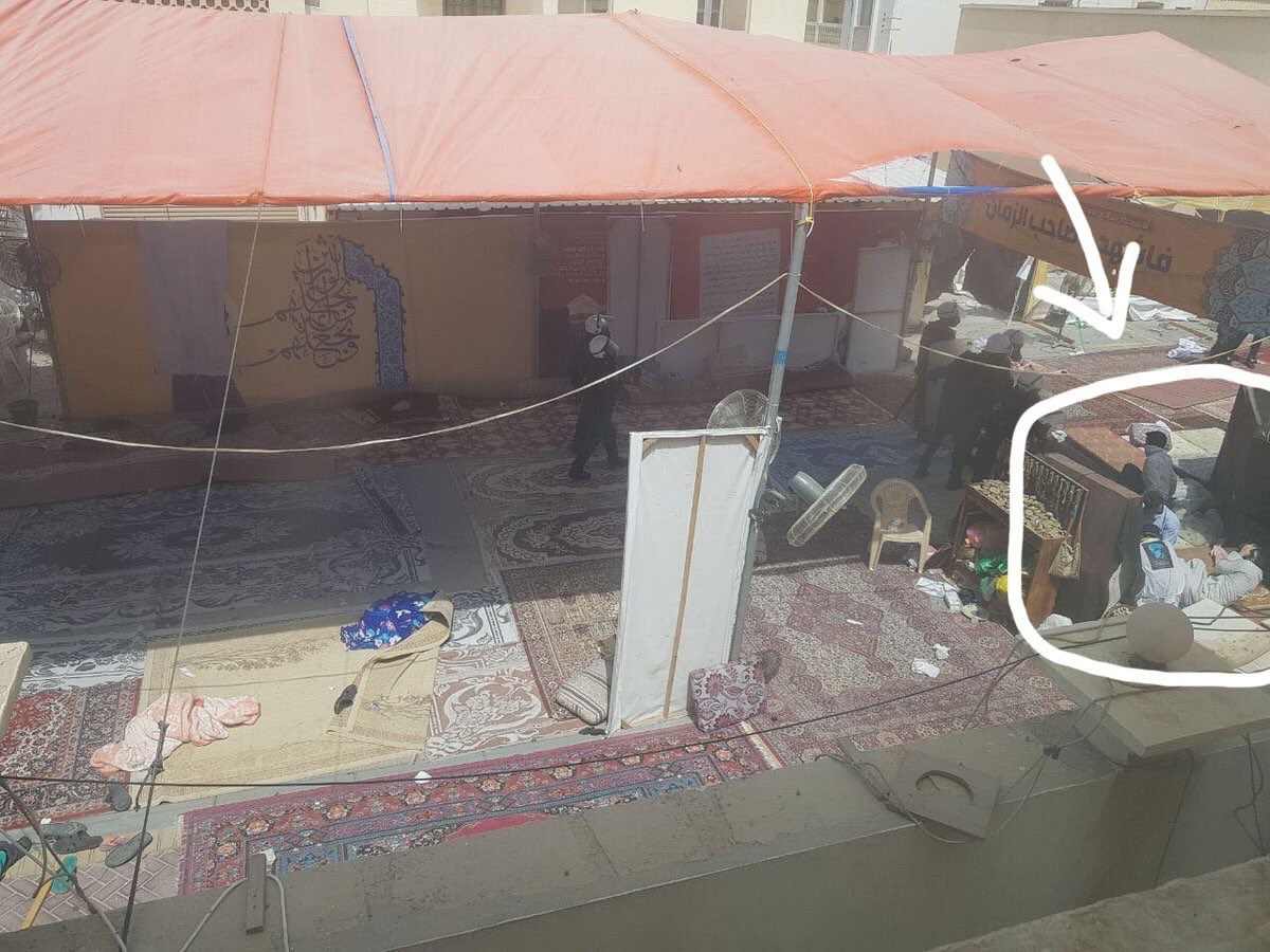 ارتقاء شهيد دفاعًا عن آية الله قاسم بعد مهاجمة قوات النظام البحريني  ساحة الفداء في الدراز