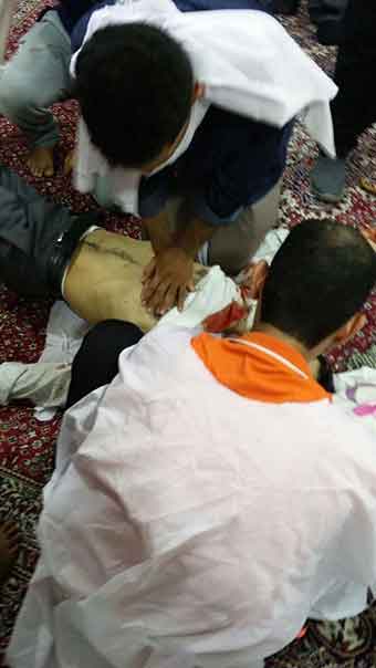 ارتقاء شهيد دفاعًا عن آية الله قاسم بعد مهاجمة قوات النظام البحريني  ساحة الفداء في الدراز