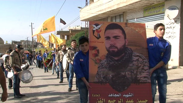 حزب الله وجمهور المقاومة شيّعوا الشهداء الفن وياغي وعباس في بعلبك