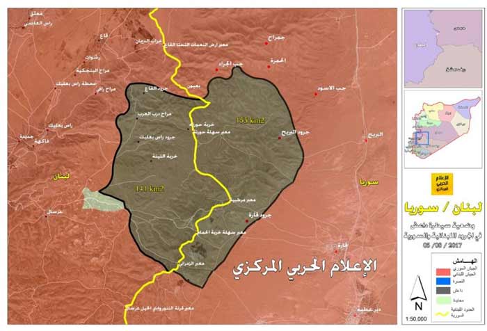 خرائط مفصلة عن وضعية داعش في الجرود