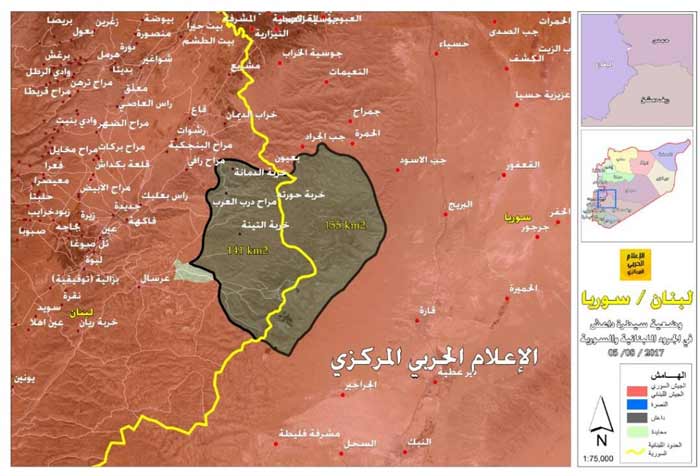 خرائط مفصلة عن وضعية داعش في الجرود