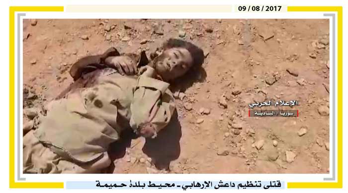 بالصور: قتلى &rsquo;داعش&rsquo; في الهجوم الفاشل على مواقع الجيش السوري بريف حمص