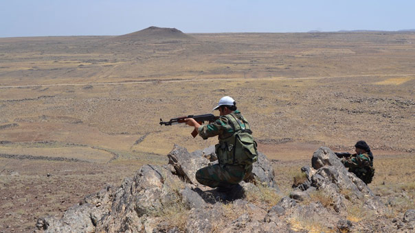 الجيش السوري يسيطر على كامل الحدود السورية مع الاردن ضمن محافظة السويداء


