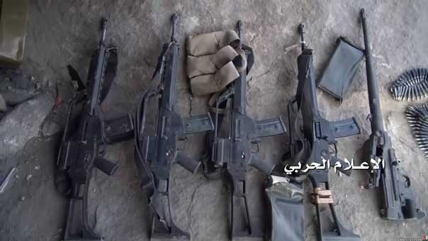 صد هجوم كبير لقوى العدوان السعودي على صحراء نهم ..واغتنام اسلحة سعودية في نجران