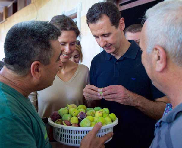 بالصور: جولة للرئيس السوري بشار الاسد في ريف طرطوس