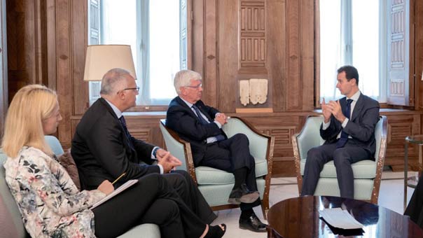 الأسد خلال لقائه وفدًا إيطاليًا: بعضُ الحكومات الغربية ما تزال تدعم التنظيمات الإرهابية في سوريا