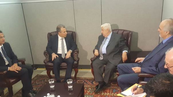 المعلم يلتقي باسيل في نيويورك: العلاقات السورية اللبنانية ثابتة