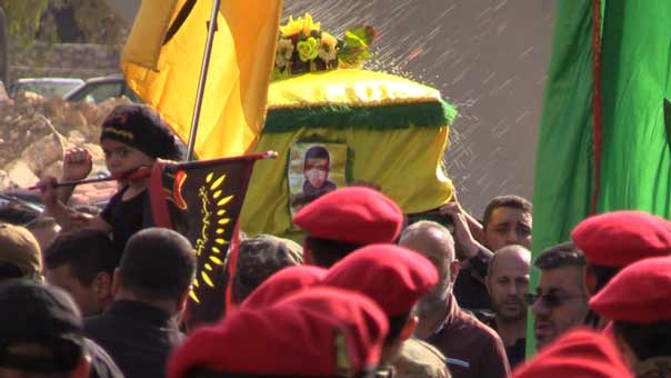 حزب الله وجمهور المقاومة يشيعون الشهيد أحمد علي بدران في دير الزهراني