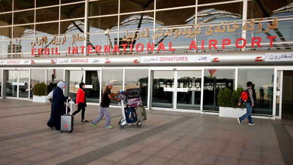 بدء سريان منع الرحلات الدولية من وإلى مطاري كردستان

