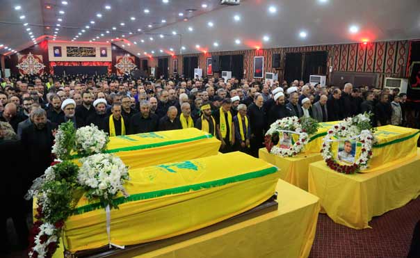  حزب الله وجمهور المقاومة يشيعون ثلة من الشهداء الى مثواهم الاخير 