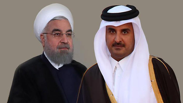 أمير قطر يتلقى اتصالاً هاتفياً من روحاني مهنئاً بعيد الاضحى المبارك