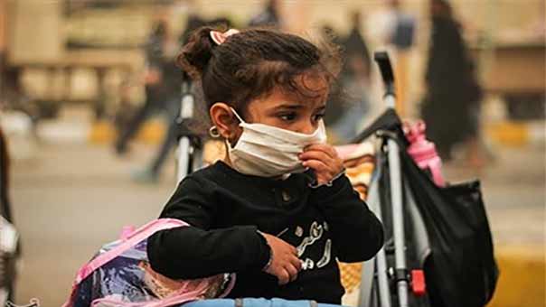 بالصور: عاصفة ترابية تضرب النجف الأشرف بالتزامن مع أربعينية الإمام الحسين(ع)