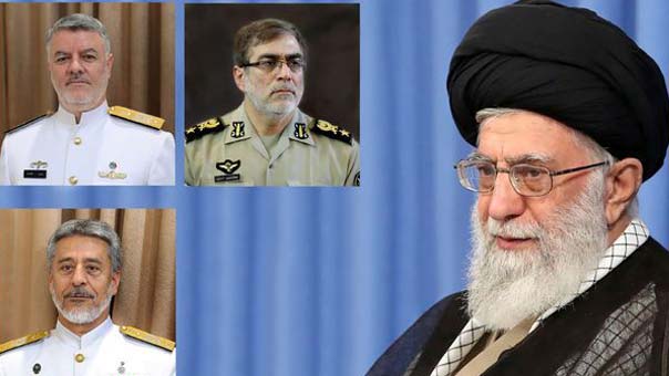الإمام الخامنئي يوجه بثلاث تعيينات جديدة في الجيش الإيراني