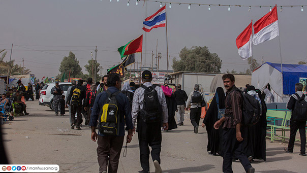 المواكب الحسينية تواصل مسيرها إلى كربلاء المقدسة.. وإتمام الإجراءات اللوجستية لاستقبال الزوار