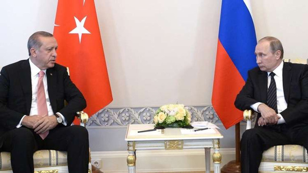 أردوغان يزور روسيا الأسبوع المقبل لبحث منطقة خفض التوتر والعملية العسكرية التركية في عفرين