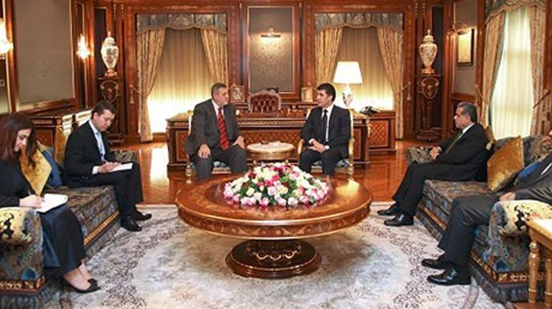 رئيس حكومة كردستان للمبعوث الأممي في العراق: مستعدون لإجراء حوار جدي مع بغداد