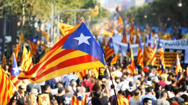 راخوي يزور كاتالونيا للمرة الاولى منذ فرض الوصاية على الاقليم